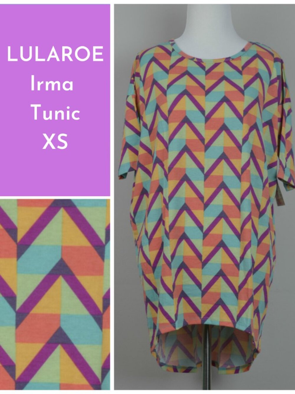 NWT XS Chevron Print Irma